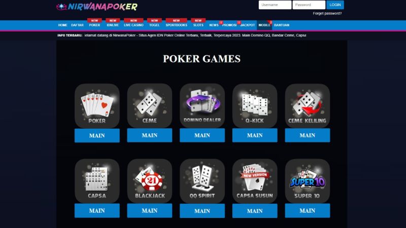 Situs Nirwanapoker sebagai Platform Resmi IDN Poker