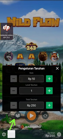 Cara mengatur Taruhan