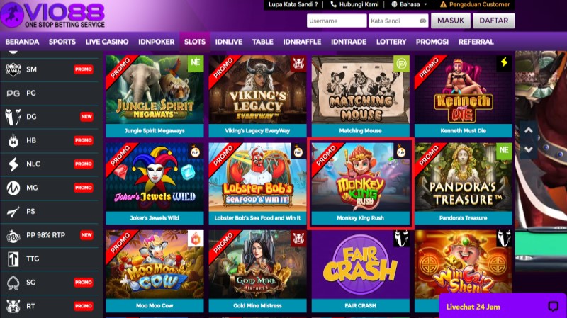 Game Slot Terbaru Monkey King Rush - Vio88