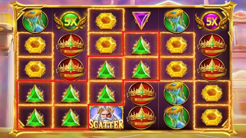 Contoh Ilustrasi Simbol Menang di Game slot online